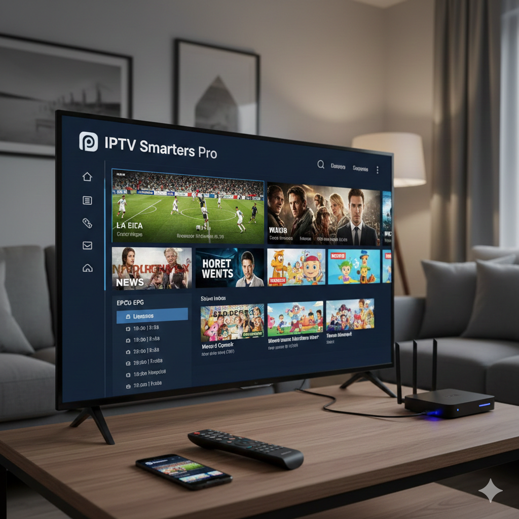 IPTV Smarters Pro oferece uma das interfaces mais limpas e profissionais para Smart TVs e TV Boxes em 2026.”