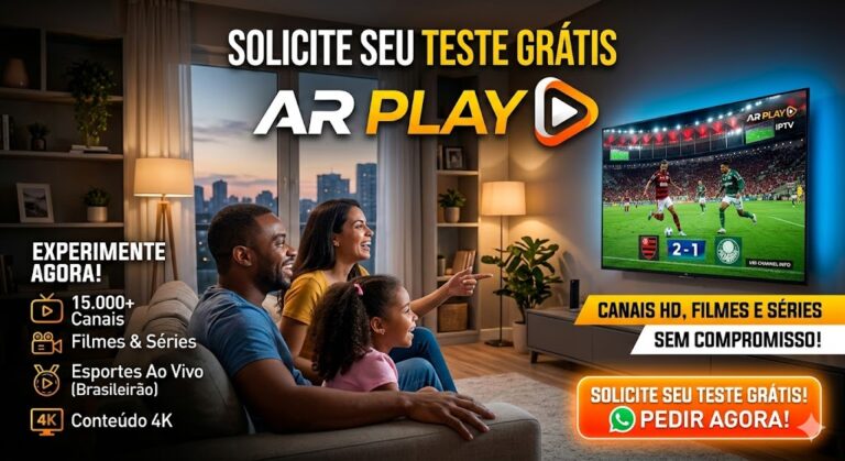 IPTV Teste Grátis 2026 – Experimente a Lista IPTV Antes de Assinar